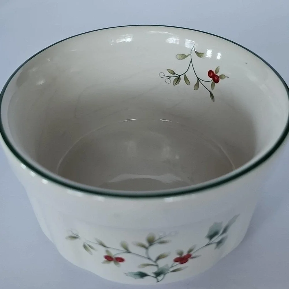 1998 Pfaltzgraff Winterberry Dip Serving Set Bowl & Spreader w/ Box Vtg 1770